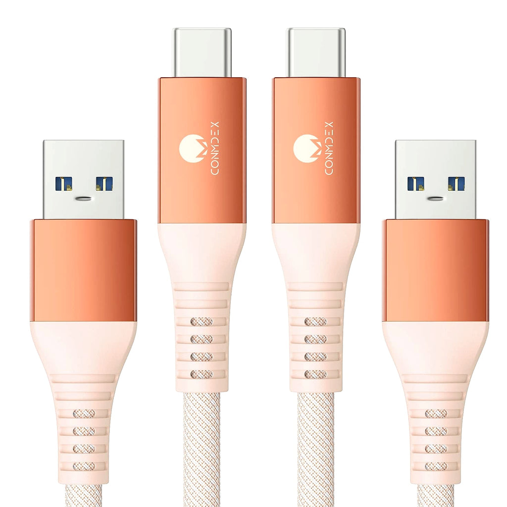 CONMDEX USB A to USB C Cable 2ft 2-Pack 10Gbps Fast Charging
