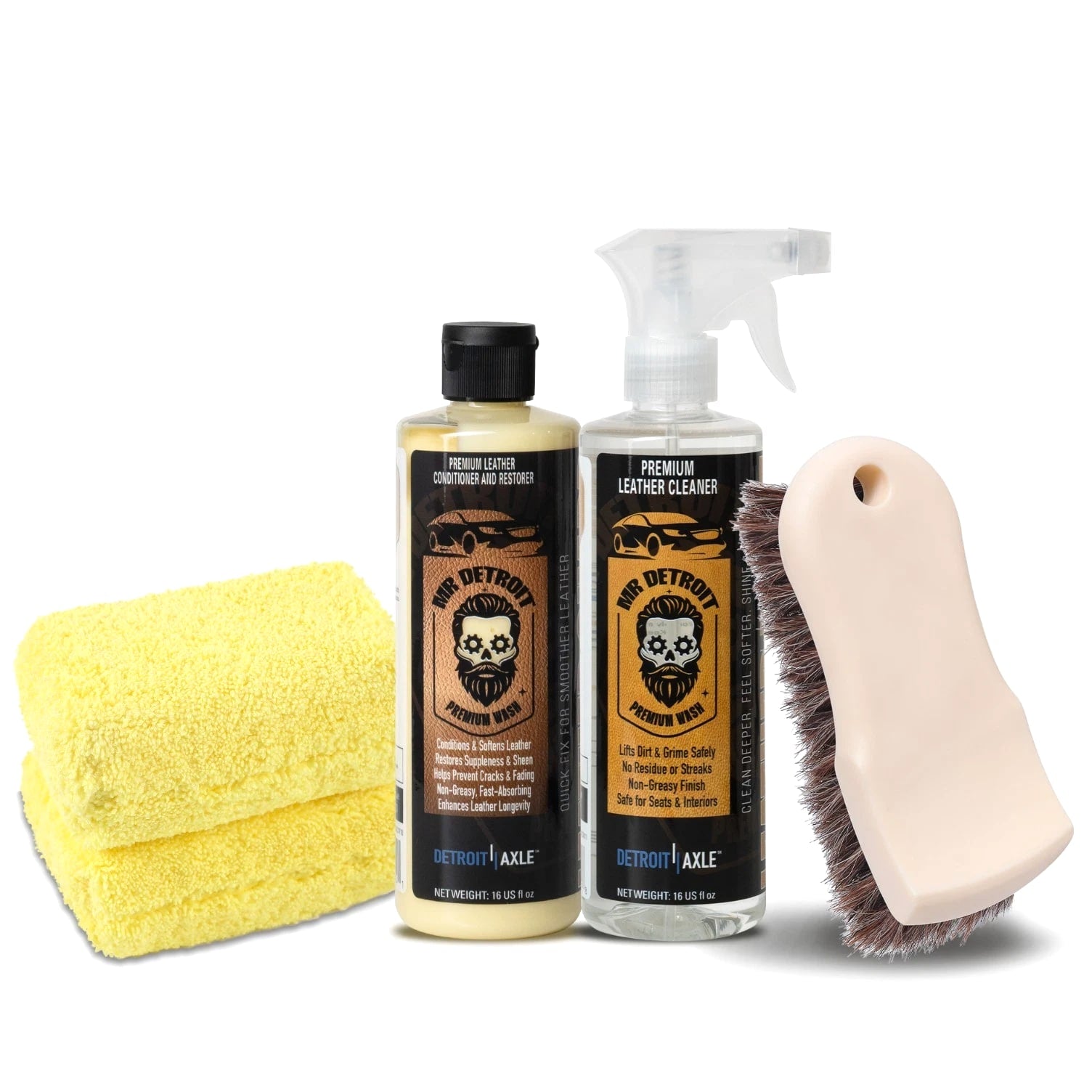 Mr. Detroit - 29pc Ultimate Car Detailing Kit - Pro Wash, Wheel & Interior Care