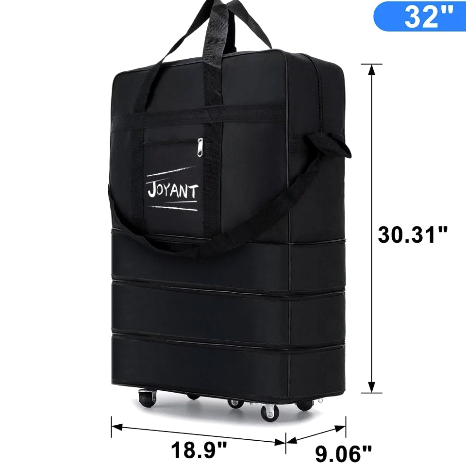 Expandable Duffle Luggage Bag 1200D Foldable Travel Bag 32"/42" w/Rolling Wheels
