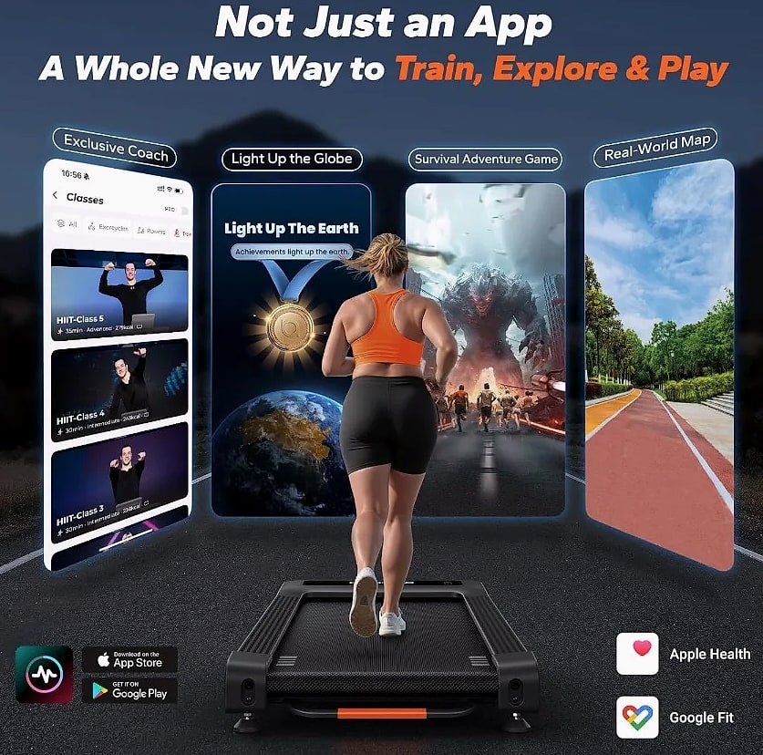 W50 Walking Pad Treadmill 12% Auto Incline 400lbs Capacity 3.5HP