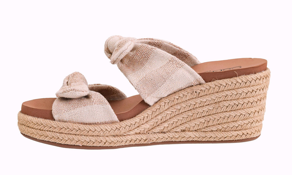 Corkys Footwear Women's Tie The Knot Wedge Sandal