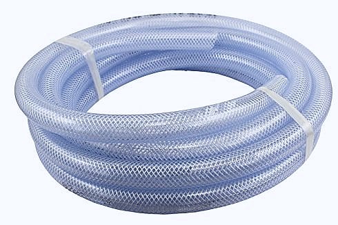 Duda Energy Food Grade PVC Braided Tubing 1-1/4 Inch 25 ft