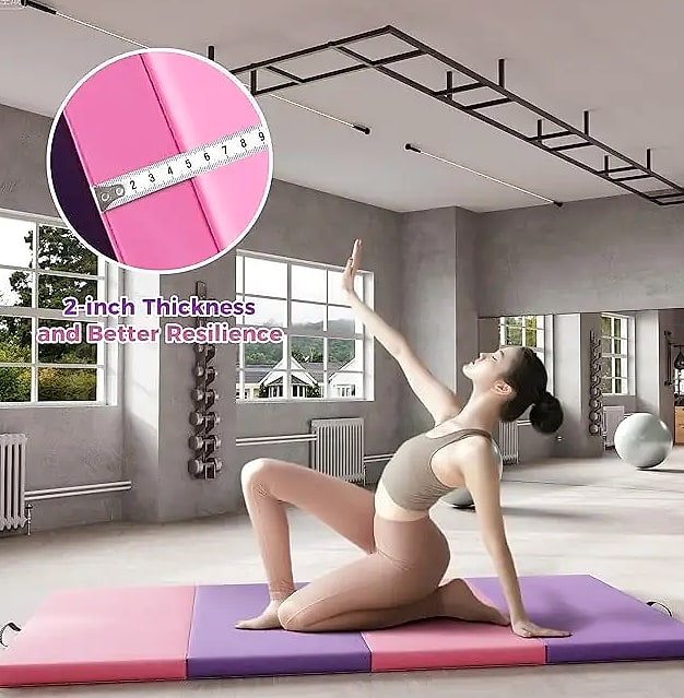 HiMISS Folding Tumbling Mat Four Panel Floor Cushion