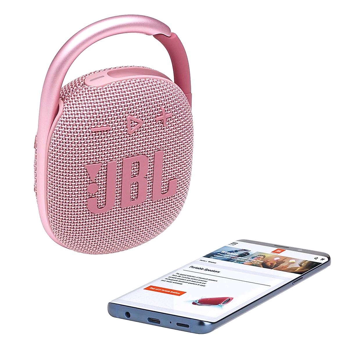 JBL Clip 4 Portable Bluetooth Speaker with Carabiner