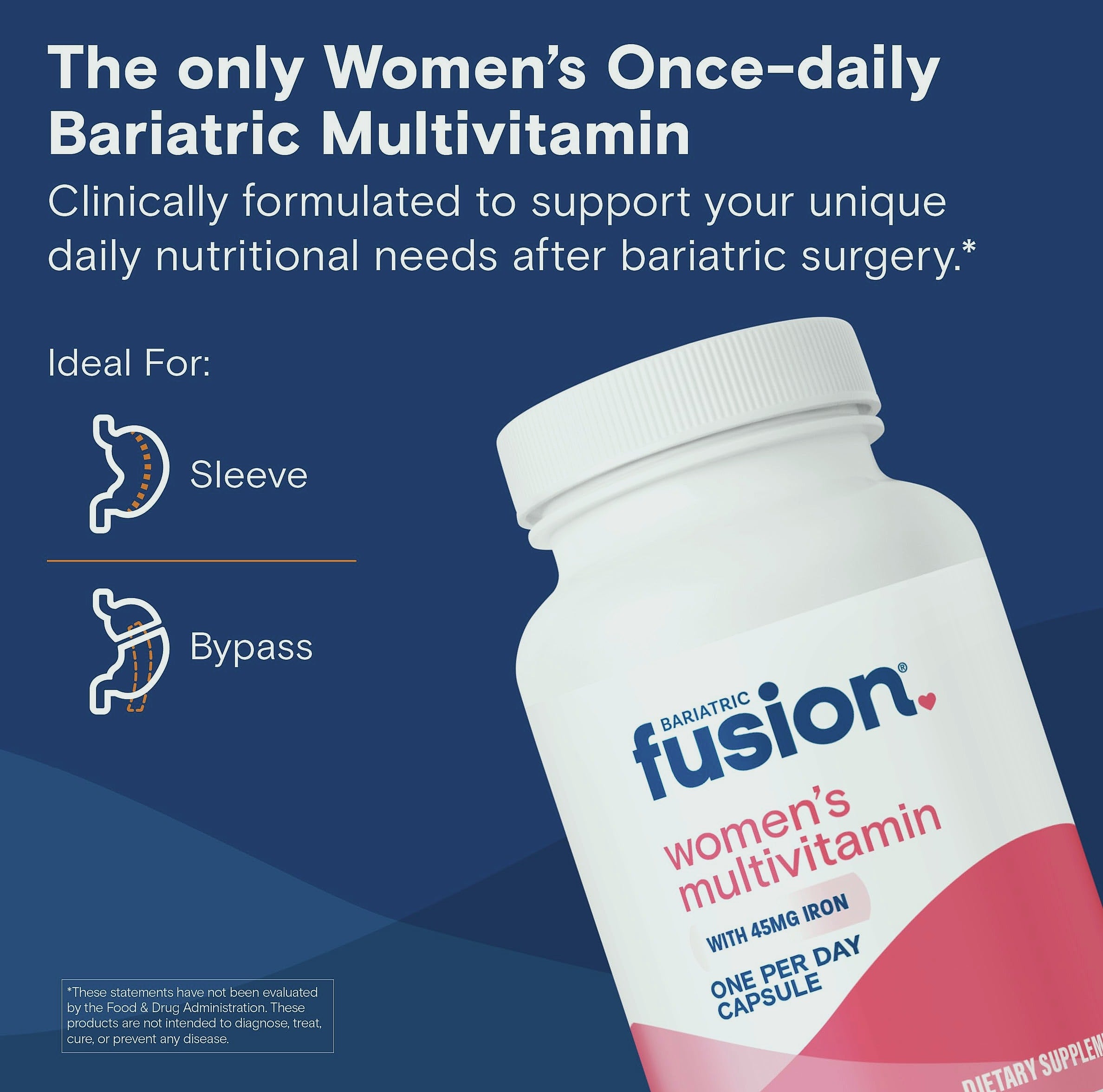 Bariatric Fusion One Per Day Women's Multivitamin with Iron