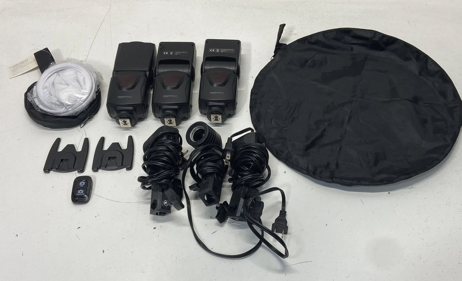 Assorted Lot of Camera Flashes and Studio Lights