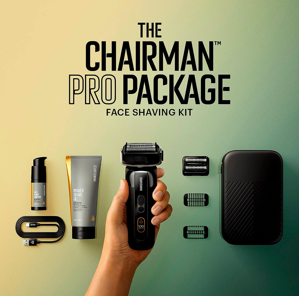 MANSCAPED The Chairman PRO Electric Face Shaver Kit