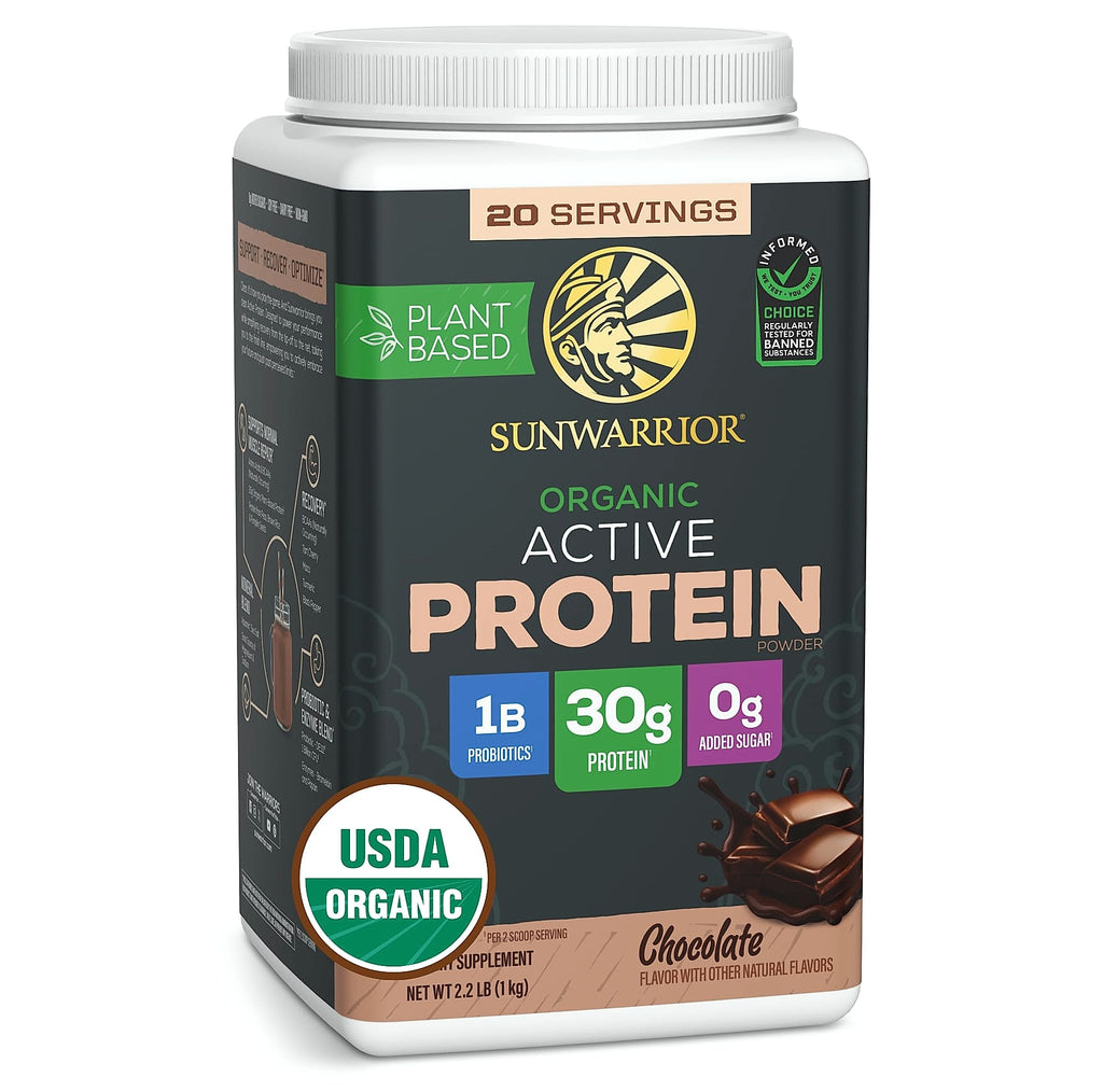 Sunwarrior Organic Plant Based Protein Powder Chocolate