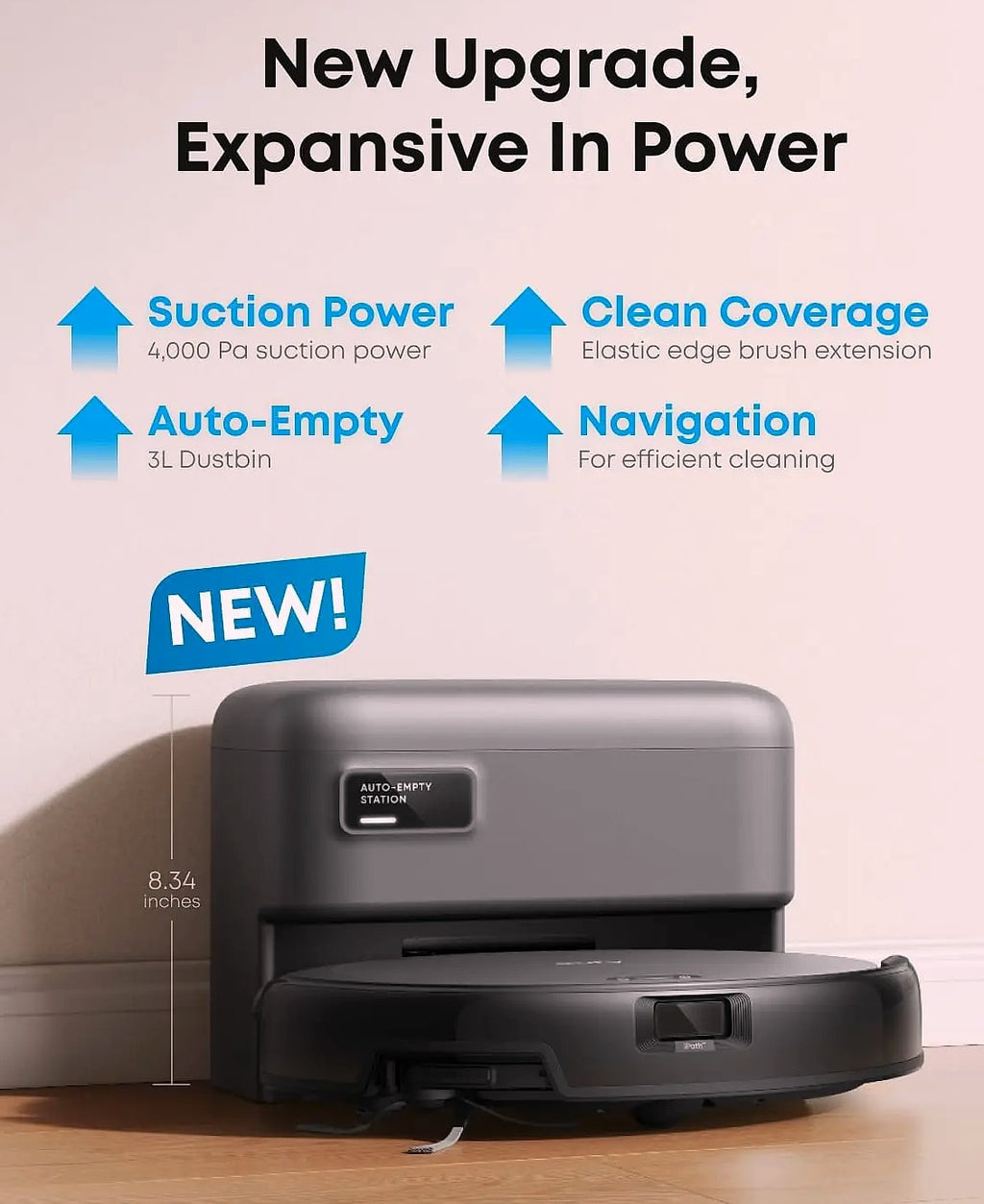 eufy C10 Robot Vacuum with Self-Emptying Station