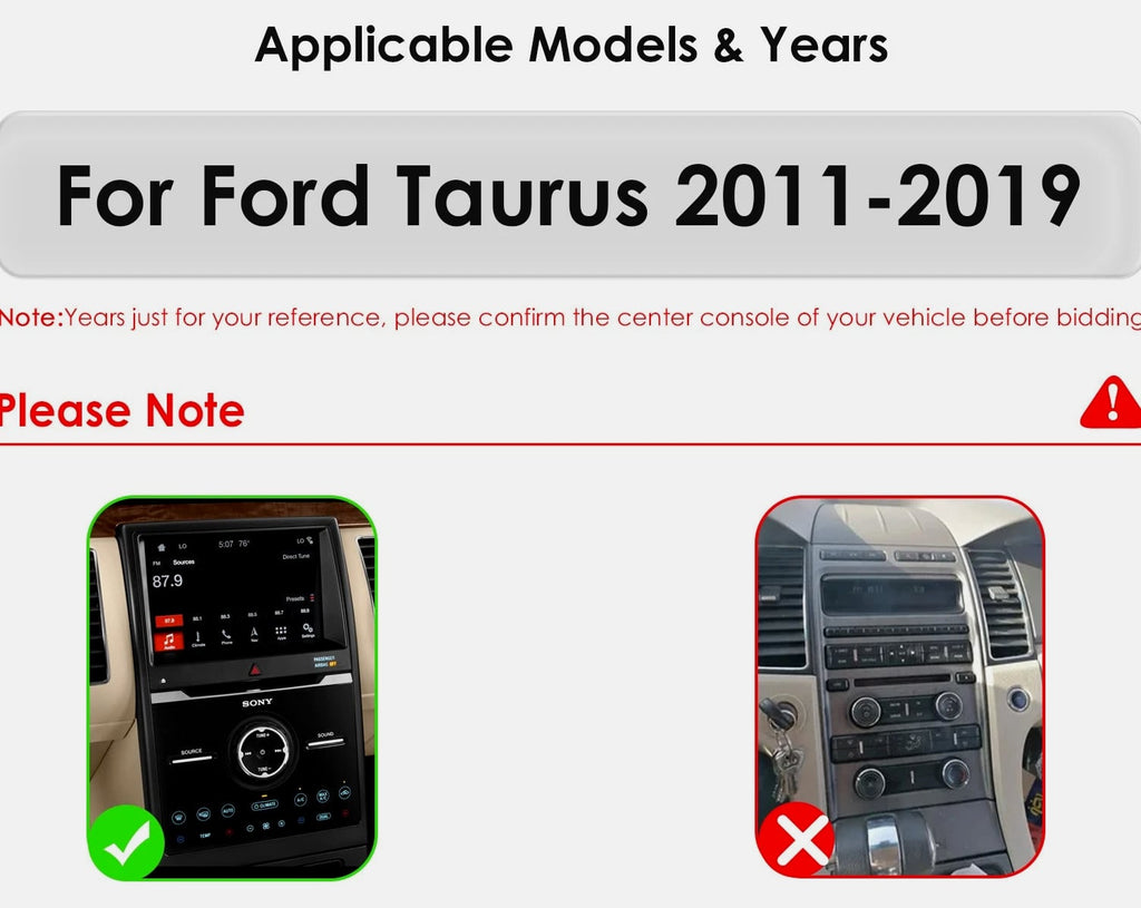 for Ford Taurus 2010-2018 Touch Screen 9.7" GPS WiFi BT Carplay Radio Multimedia