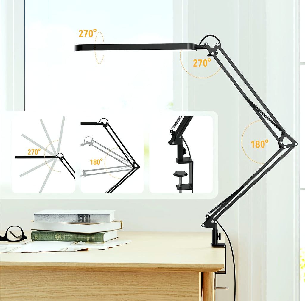 SKYLEO LED Desk Lamp with Memory Function and Adjustable Arm