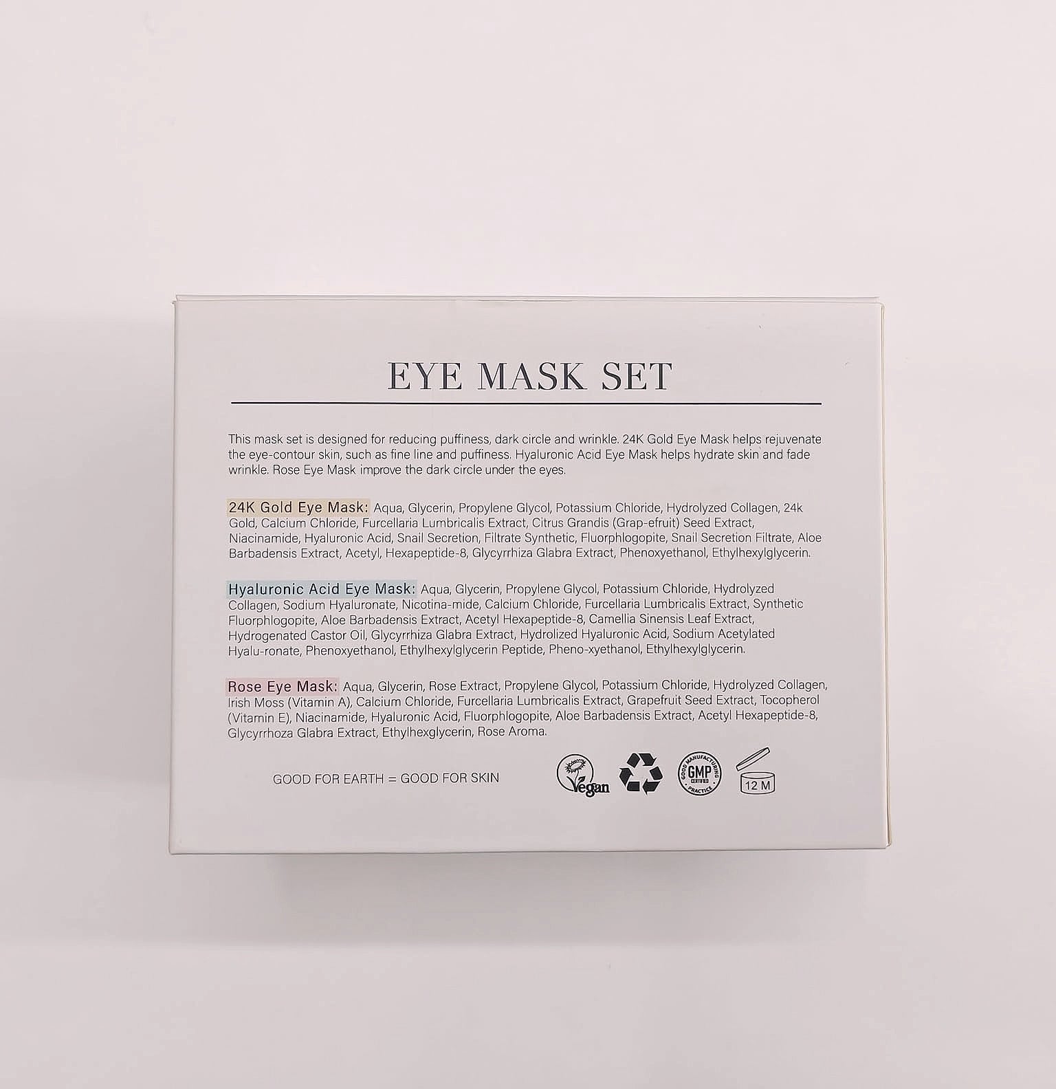 PEAUAMIE Under Eye Patches Gold Hyaluronic Acid 30 Pairs