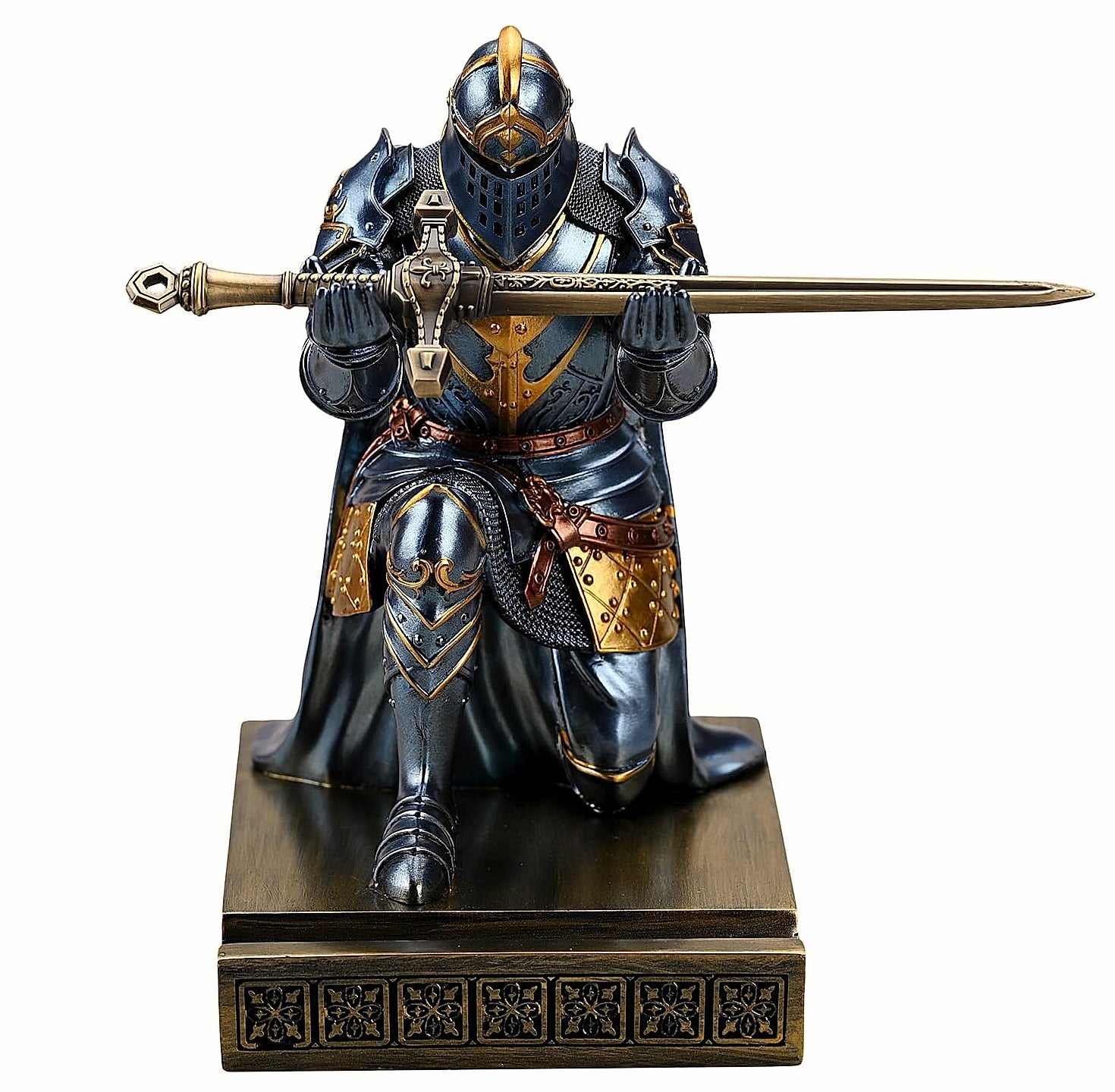 HDMbigmi King's Guard Knight Pen Holder Phone Stand Statue