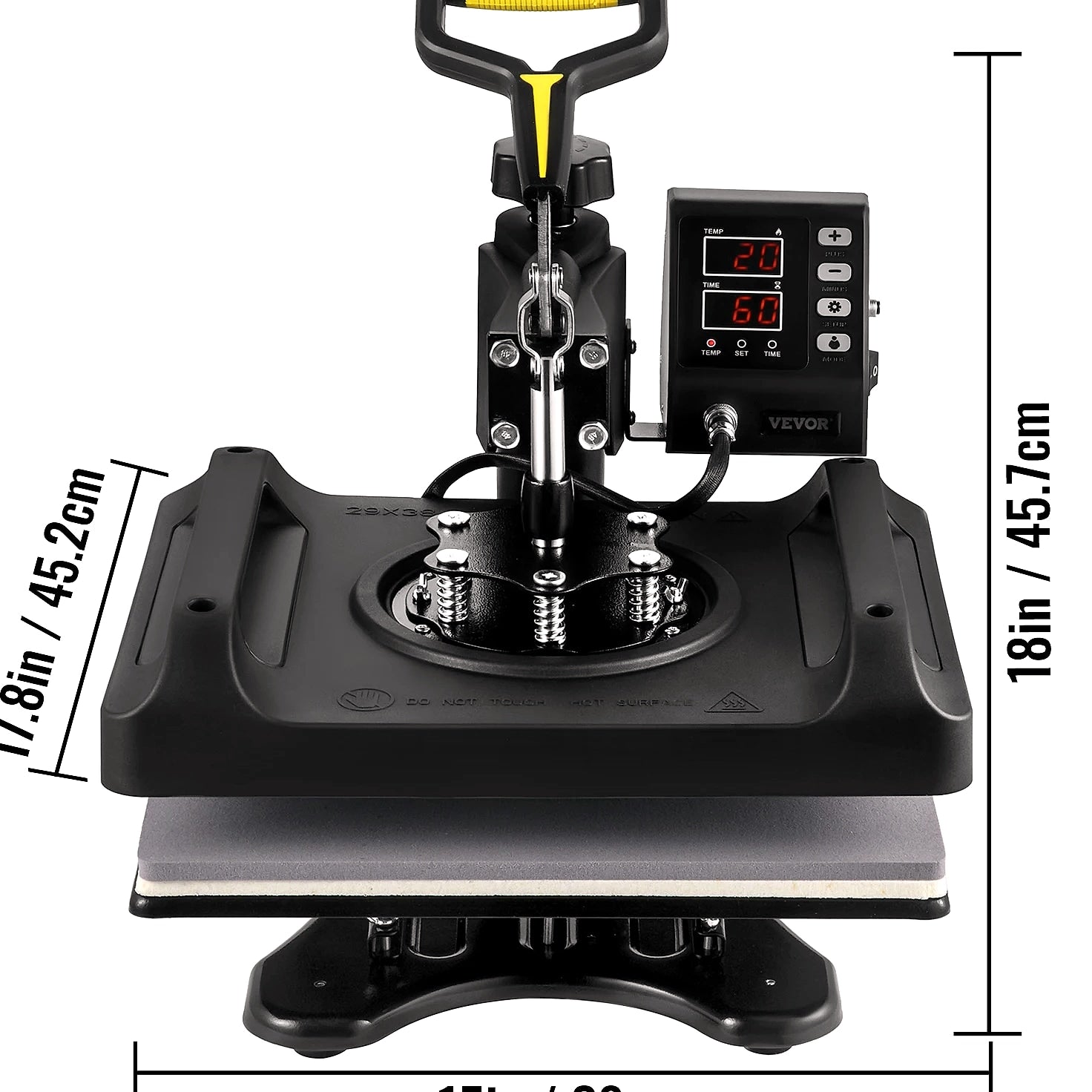 SucceBuy 30x38cm 8-in-1 Heat Press Machine with 360 Rotation
