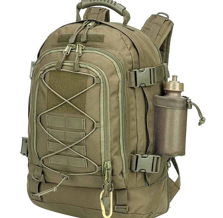 LQARMY 60L Tactical Backpack with MOLLE System