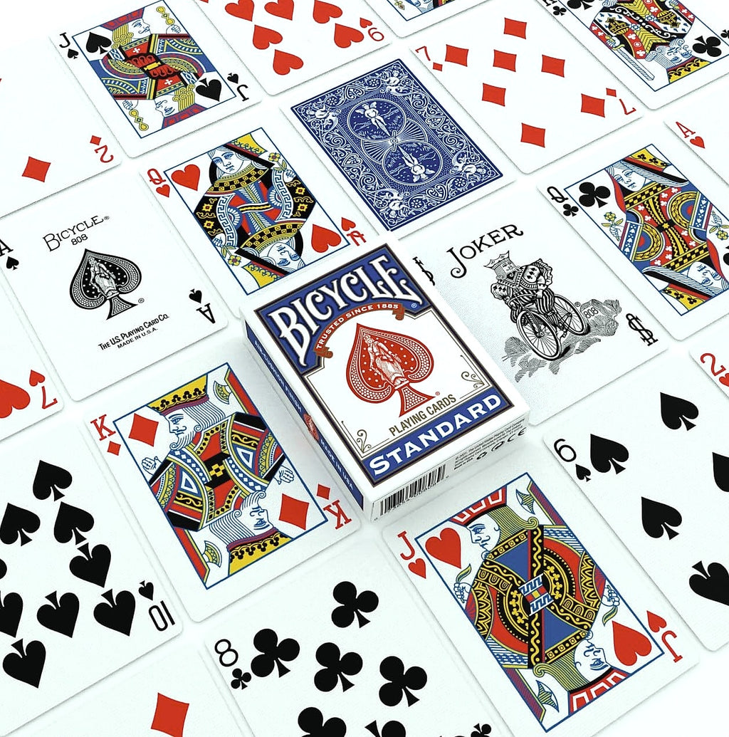Bicycle Standard Playing Cards, Poker Size, Red & Blue 2-Deck Pack