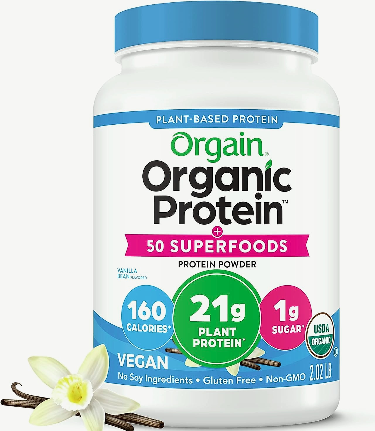 Orgain Organic Vegan Protein Powder with 50 Superfoods