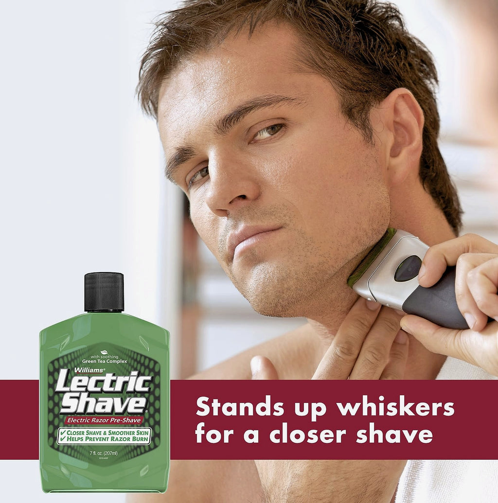 Williams Lectric Shave Electric Razor Pre-Shave, 7 oz