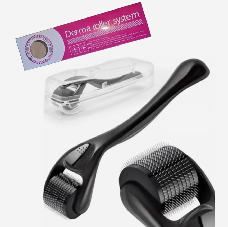 Beard Derma Roller for Hair Loss and Fast Beard Growth, Titanium Top Quality