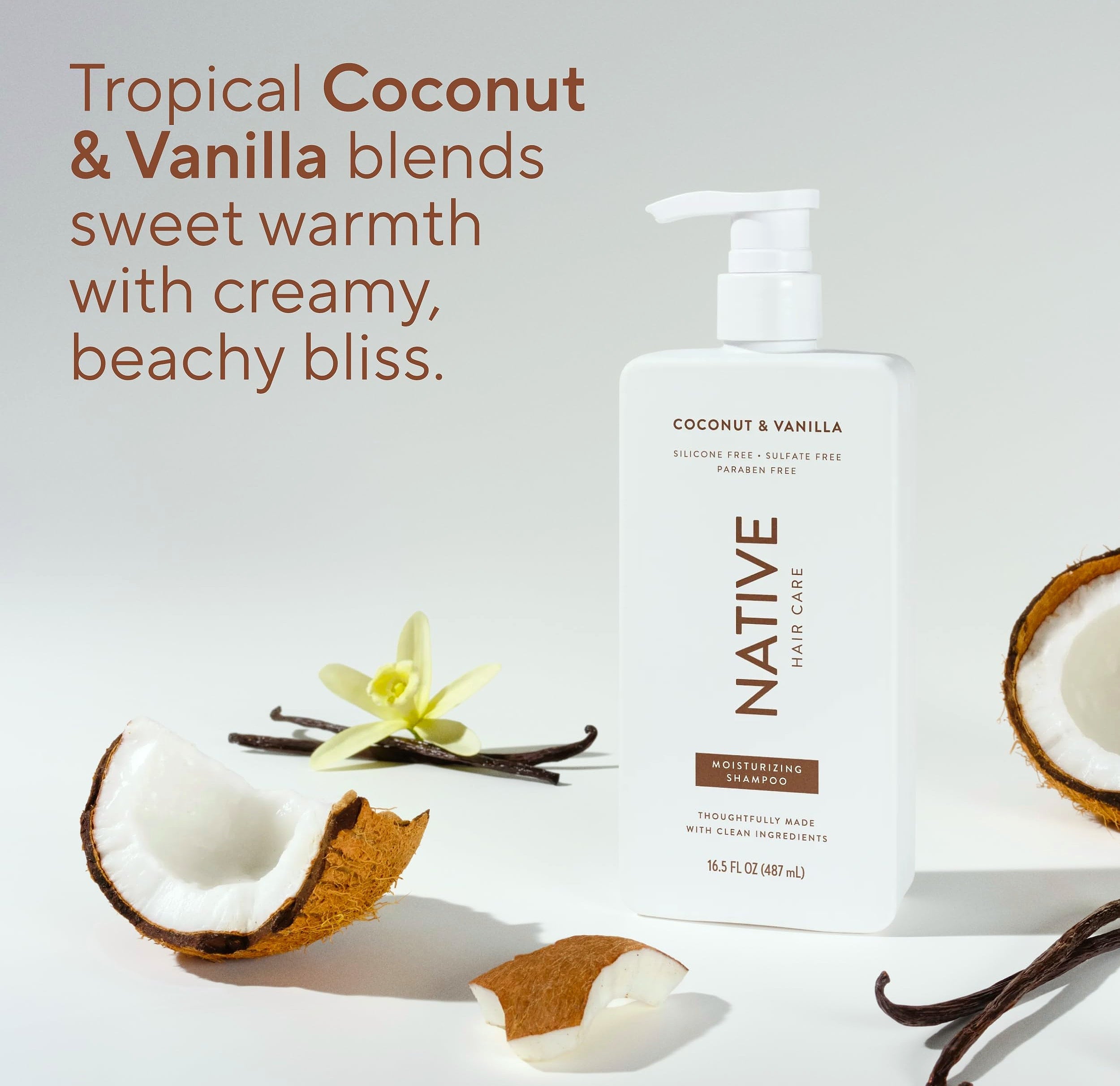 Native Coconut & Vanilla Shampoo and Conditioner Set, 2-Pack