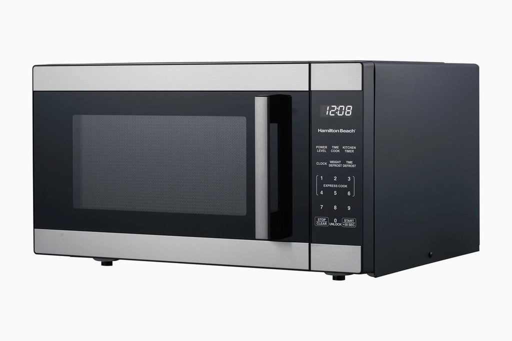 1100 Watt 1.6 Cu Ft Stainless Steel Countertop Microwave Oven Auto Sensor Cook