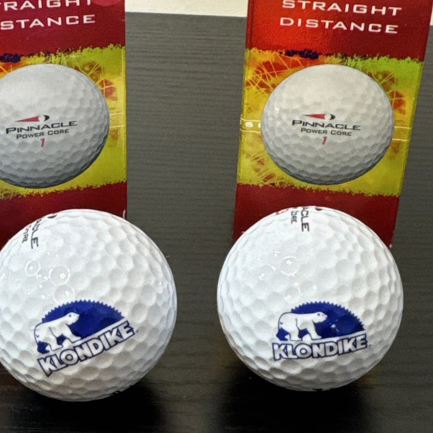 Pinnacle Power Core Distance Golf Balls 6 Total - 3s & 4s (2 Boxes) NOS