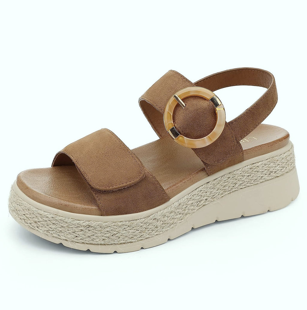 UBFEN Women's Espadrille Platform Sandals with Arch Support