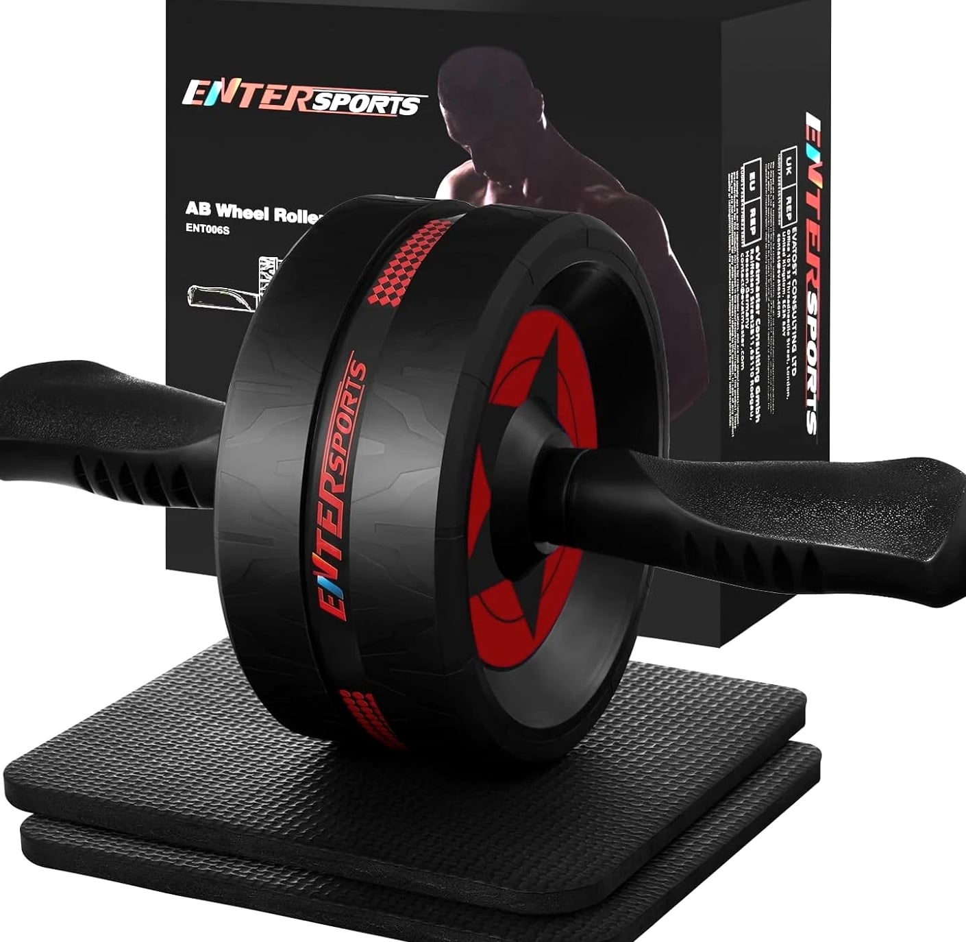 Ab Roller Wheel for Abs Workout - Abdominal Exercise Equipment with 2 Knee Pads