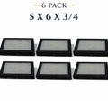 6 Pack of 5 x 6 x 3/4 Riker Display Cases Boxes for Collectibles and Arrowheads