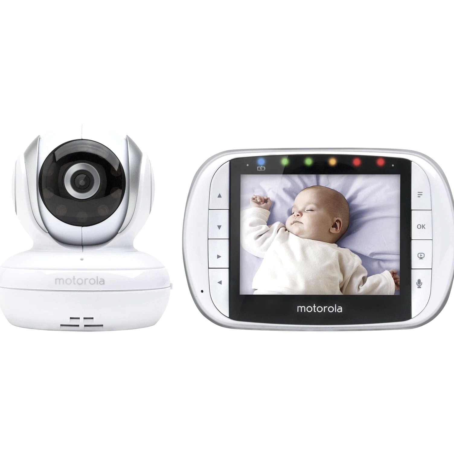 Motorola MBP-33XL Baby Monitor with Color LCD Microphone Night Vision, Room Temp