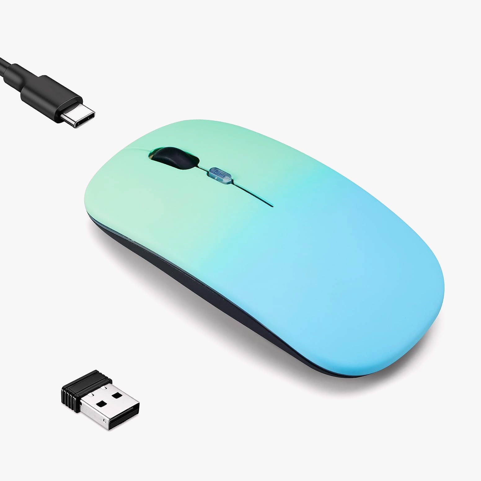 Guiheng Wireless Bluetooth Mouse, Dual Mode Rechargeable