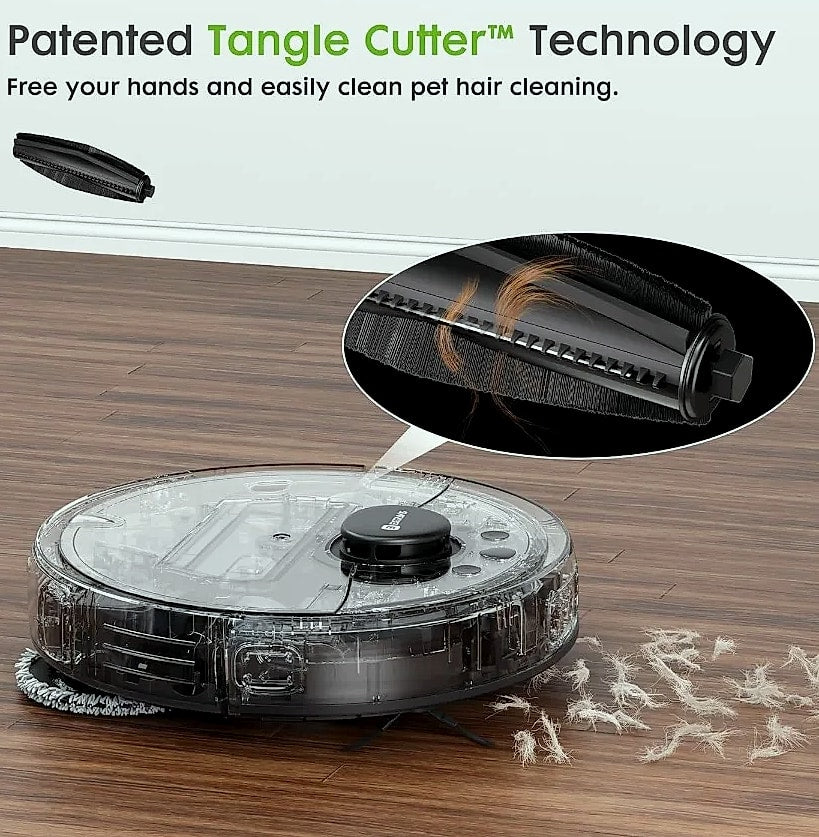 SHXI Robot Vacuum and Mop V5 with Tangle Cutter for Pet Hair