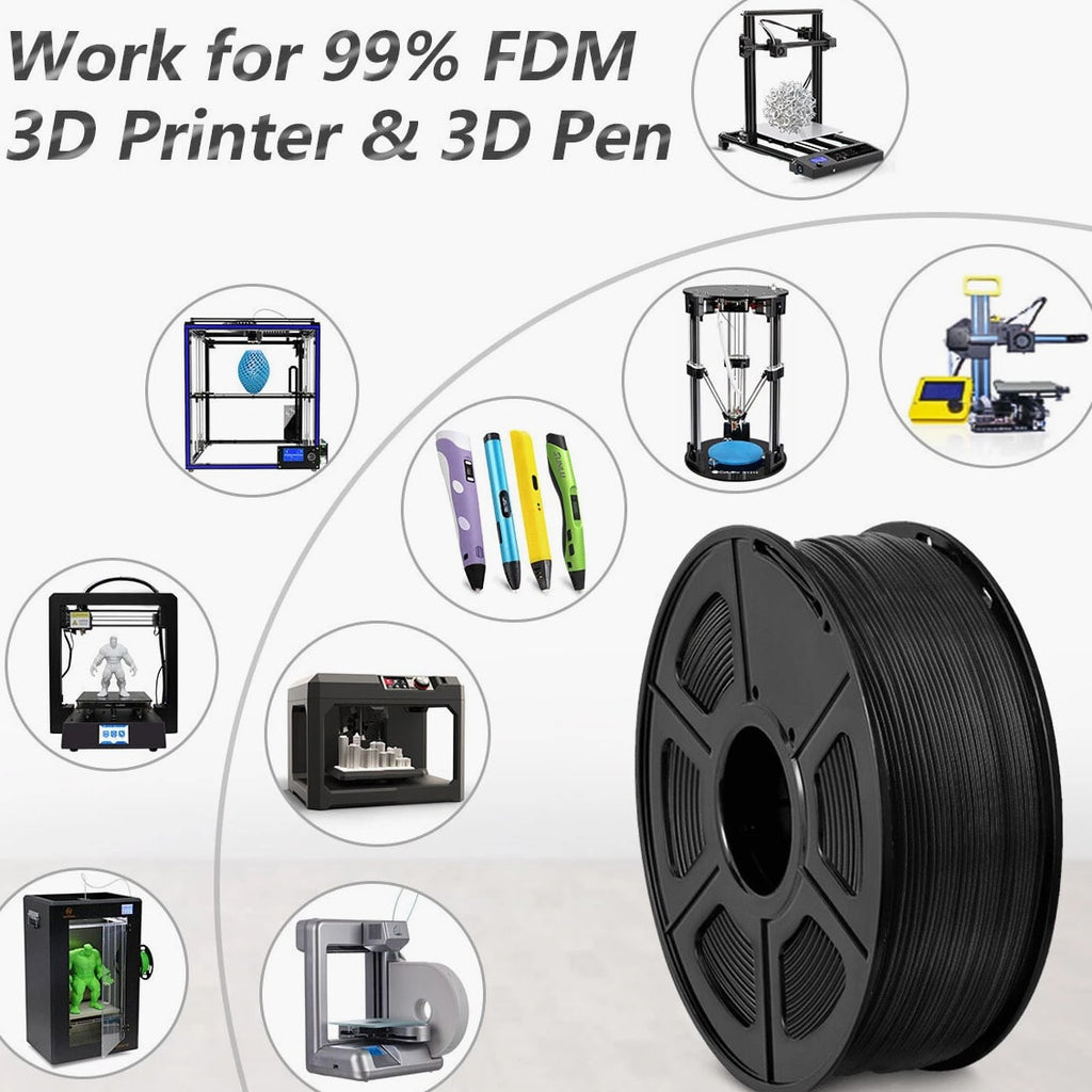 SUNLU PLA Carbon Fiber Filament 1KG/2.2LBS Black 3D Printer Material