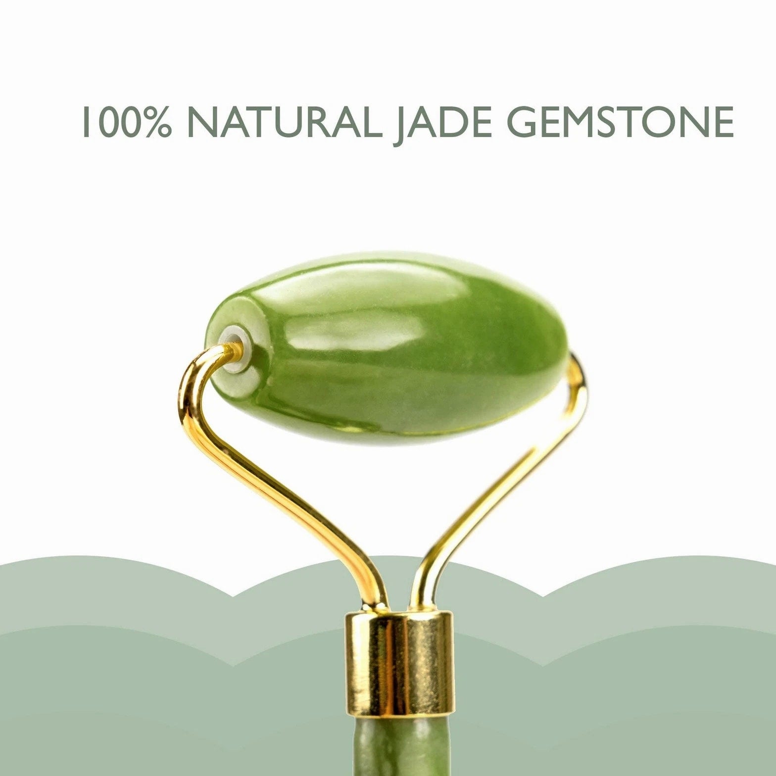 Ice Face Mask + Jade Roller - Beauty Roller for Face Neck Massage - Stone Fa...
