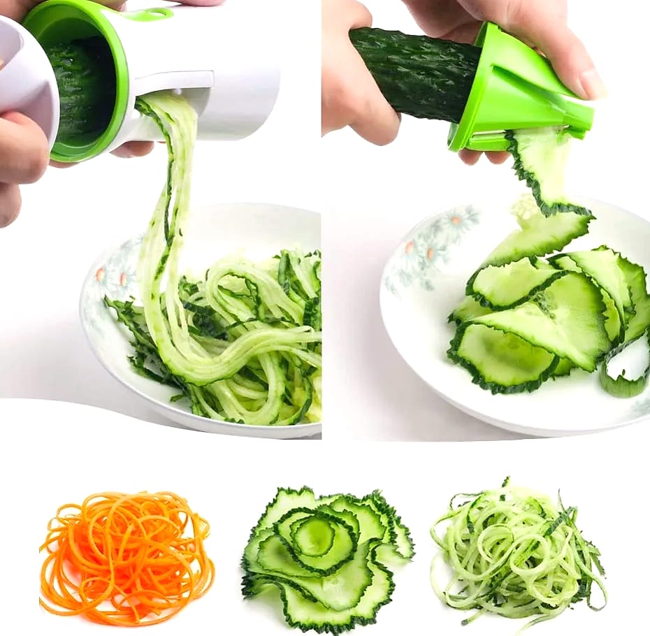 Heavy Duty Vegetable Spiralizer with Portable Blades