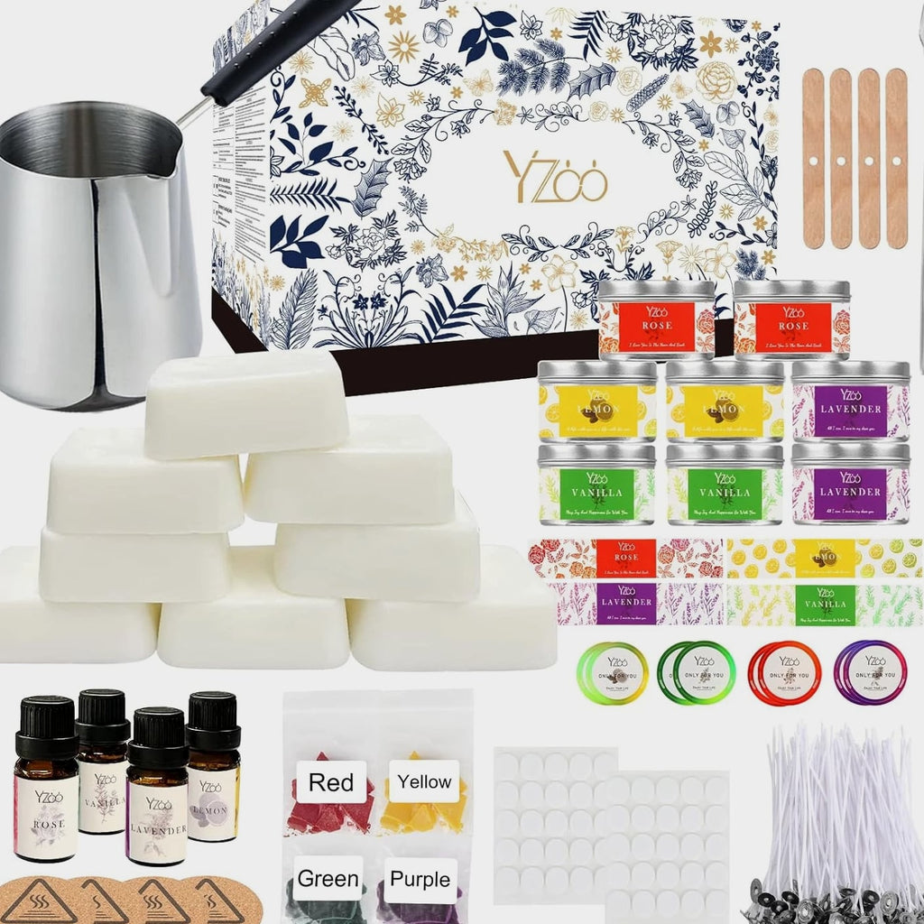 Complete Candle Making Kits for Adults & Beginners, DIY Candle Making Supplies Inc