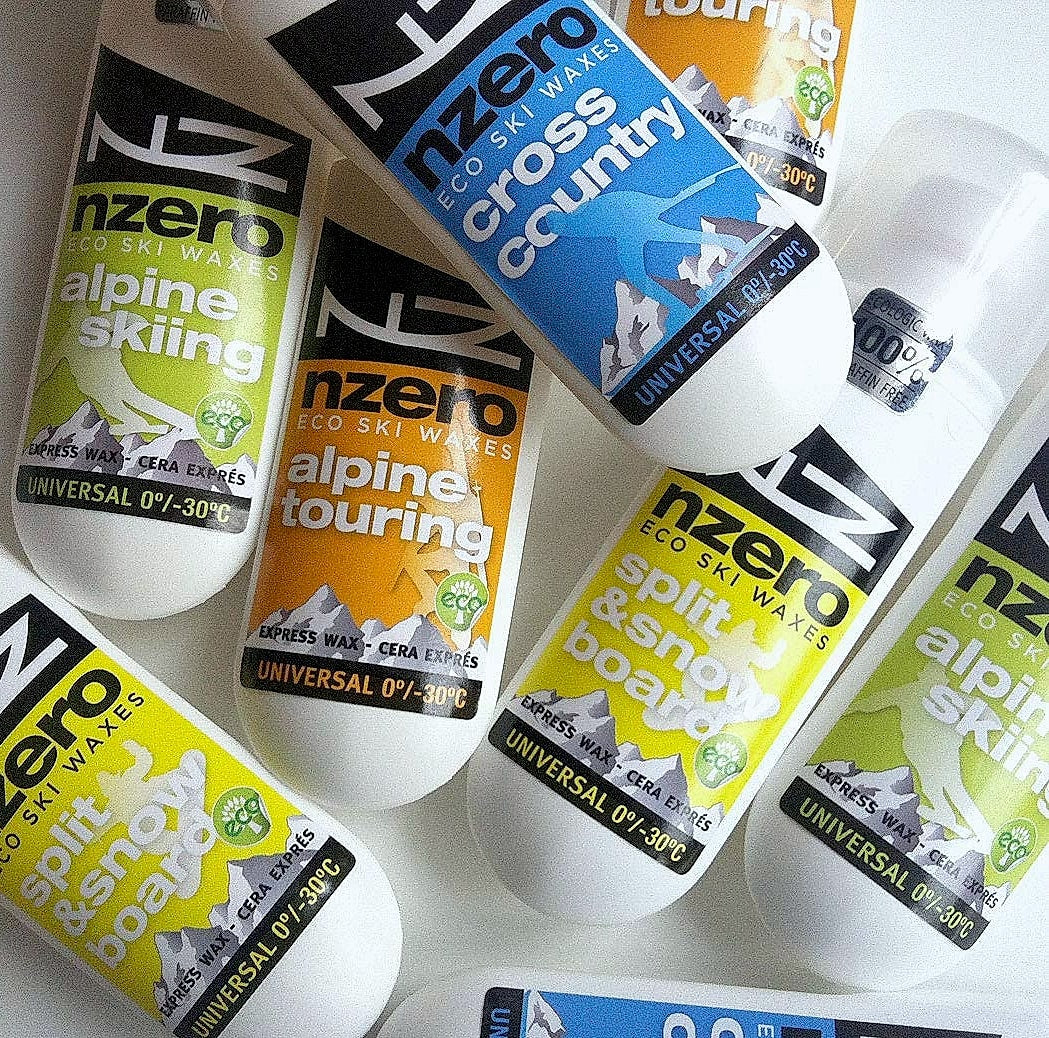 NZEROWAX – Organic Wax, Universal Applicator 100 ml | Wax for Ski, Snow 100% Vegetable, Sustainable and Eco