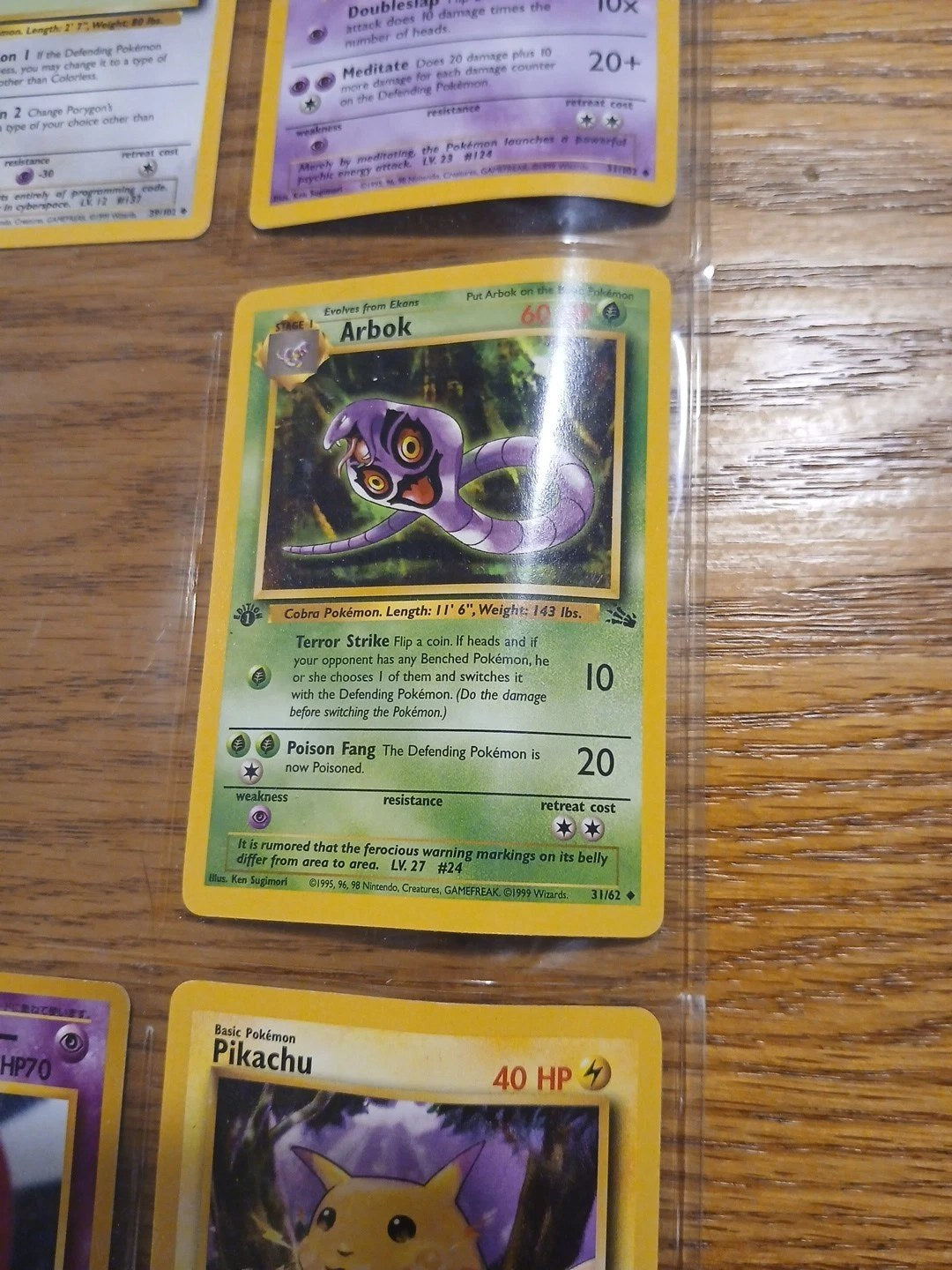 Lot Of 8 Random Pokemon Trading Card Game Cards From Years 1995-1998 And 2020