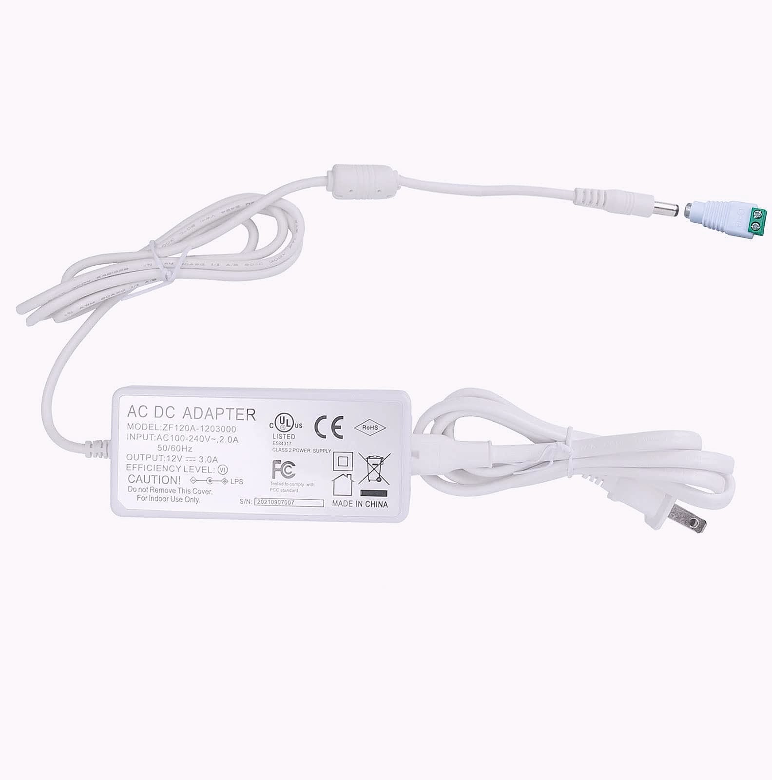 Litever 12V 3A LED Power Supply, 36W Transformer