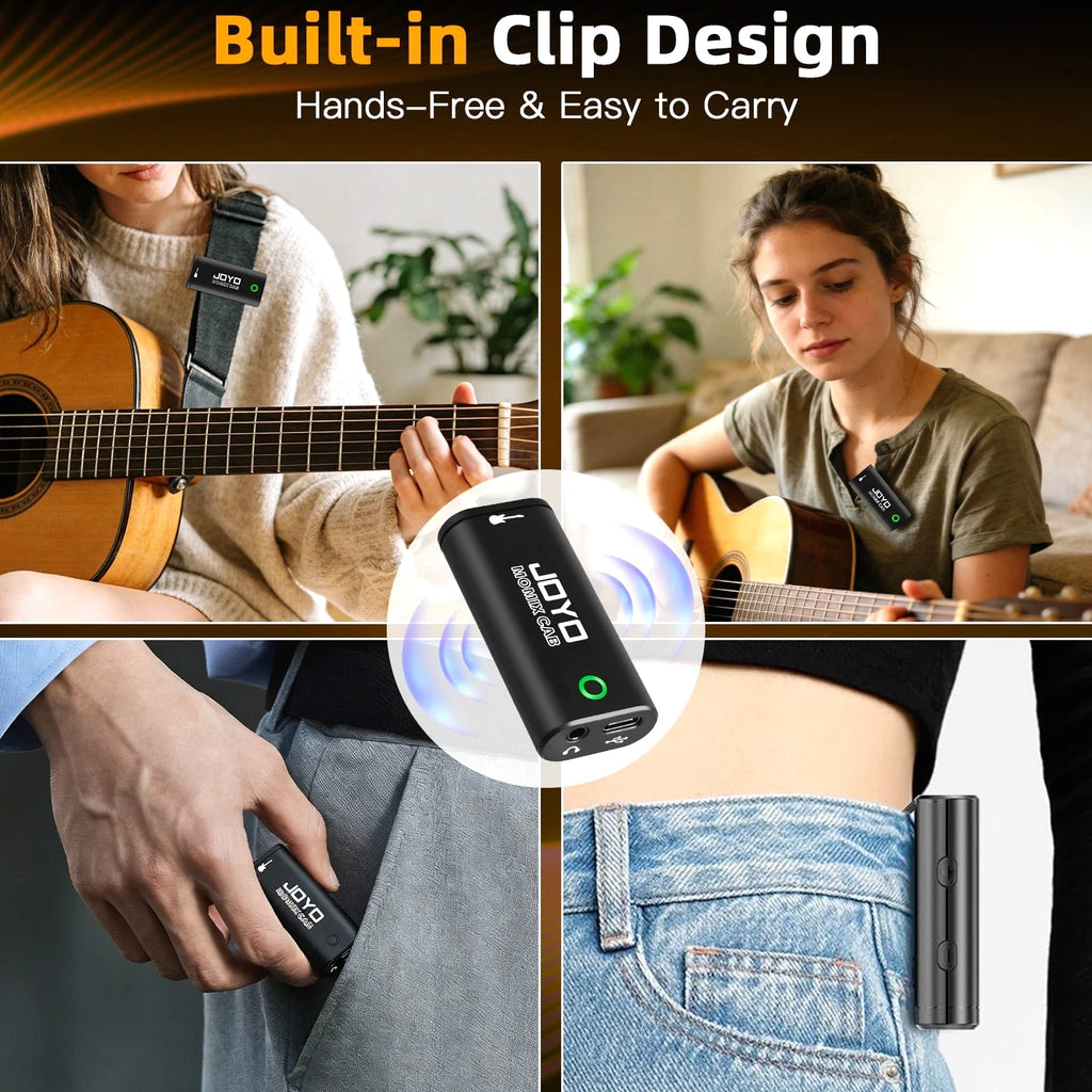 JOYO Guitar Audio Interface Pocket Recording Sound Portable for Live Streaming