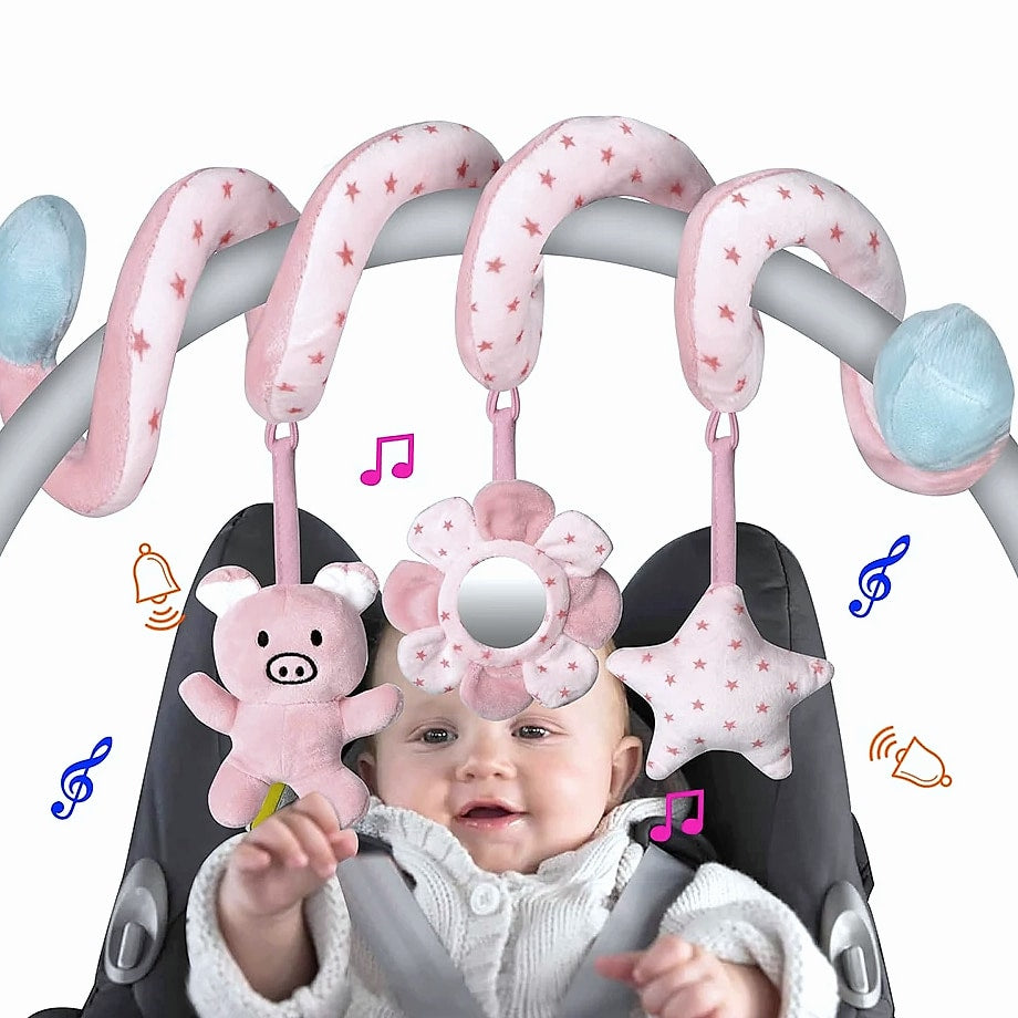 QWZ Infant Spiral Activity Hanging Toys for Car Seat Stroller Crib