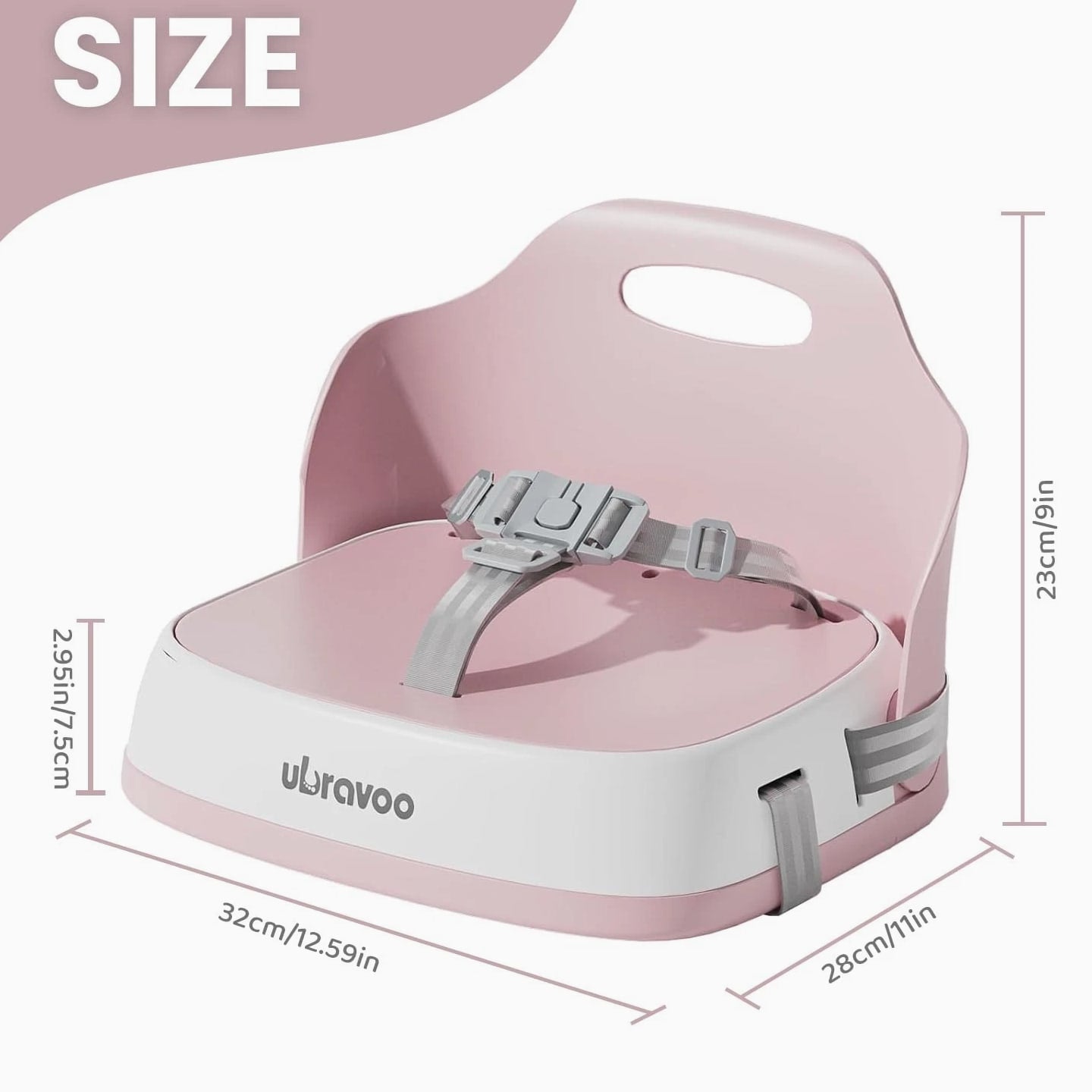 UBRAVOO Baby Booster Seats, Portable High Chairs for Babies and Toddlers, Hig...