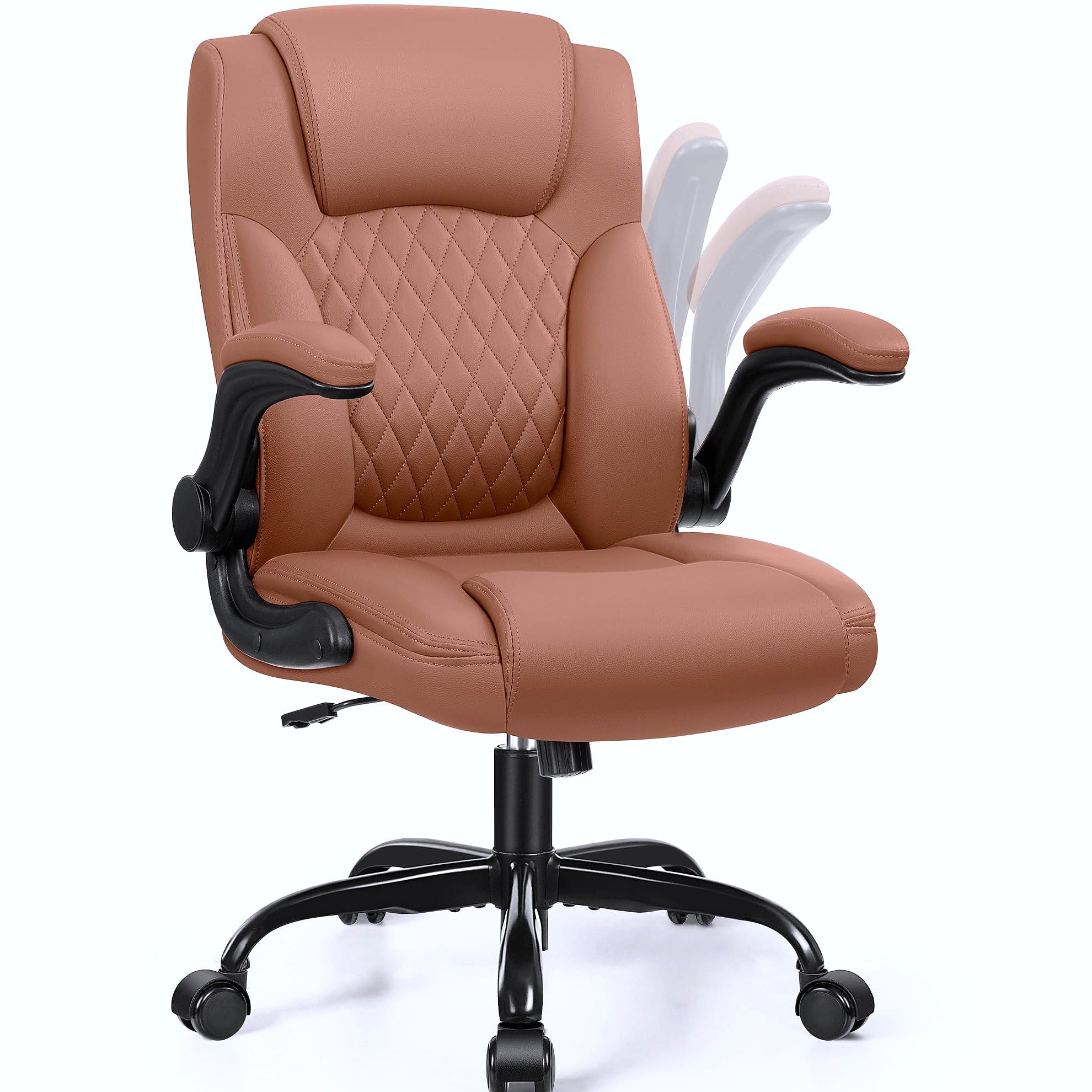 Brick Attic PU Leather Office Chair Ergonomic Desk Seat