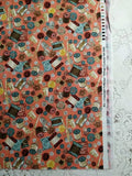 Sewing Notions Fabric Pink Blue "Vintage Couturier" 13000 ESC Haberdashery BTHY