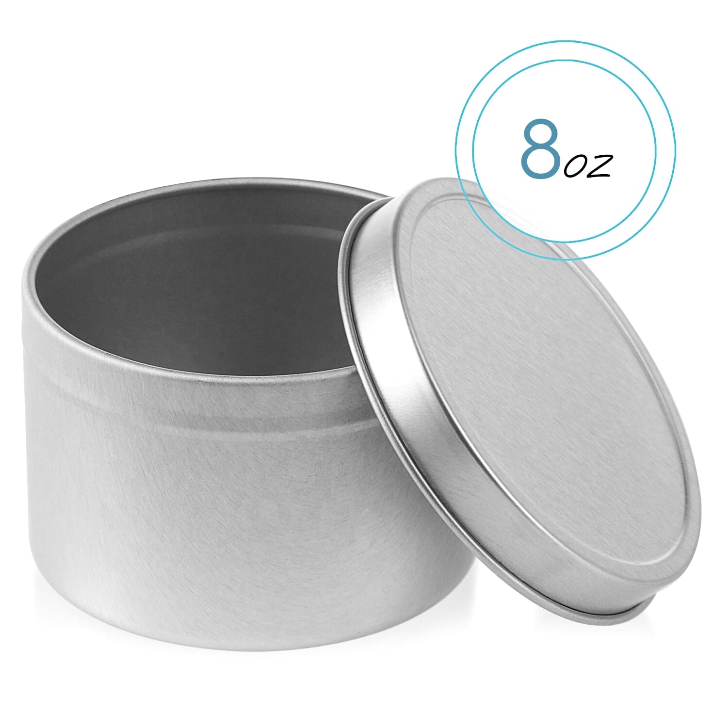 Candle Tins with Lids Metal Jars for Candles with Custom Sticker for Lids