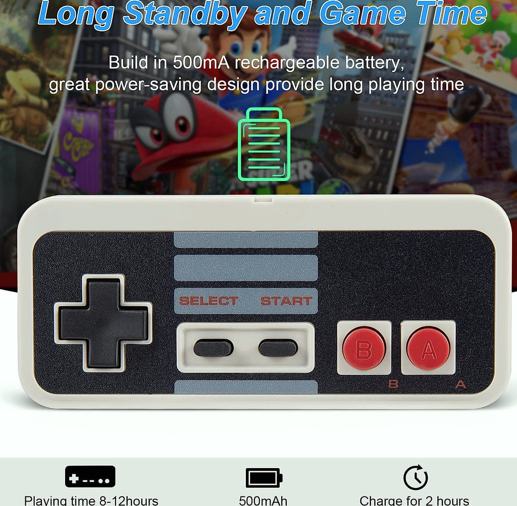 KIWITATA 2-Pack Wireless NES Controller for PC Retro Gaming