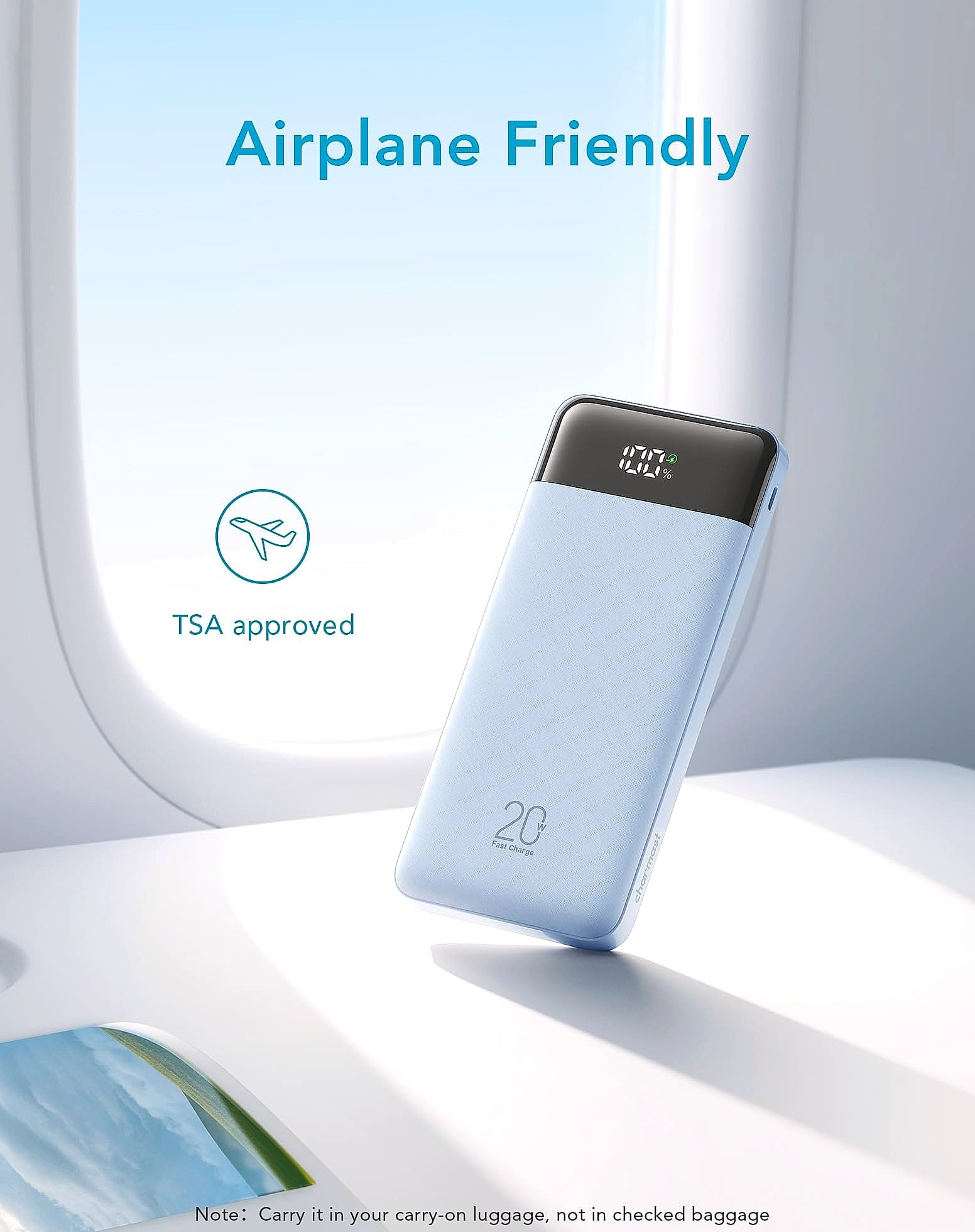 Charmast 20000mAh Portable Charger with Built-in Cables