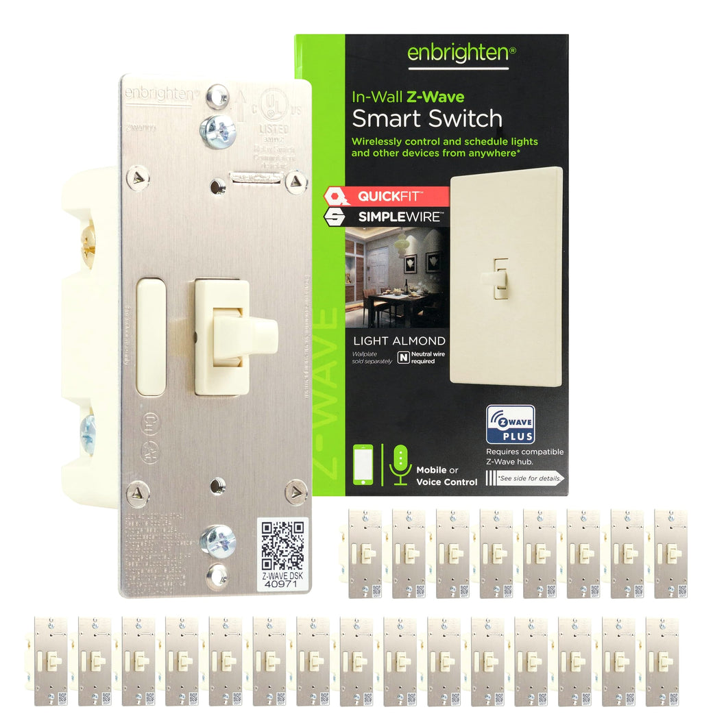 Enbrighten Z-Wave Plus Smart Light Switch 3-Way Ready 2 Pack