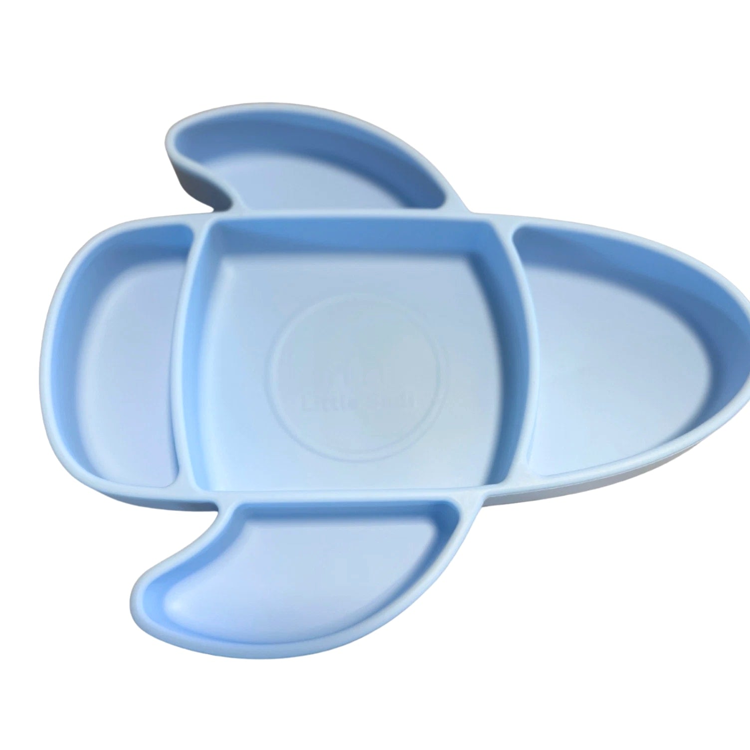 Liitle Sadi Silicone Airplane Toddler Plate, BPA-Free, Baby Plate, Baby Dish.