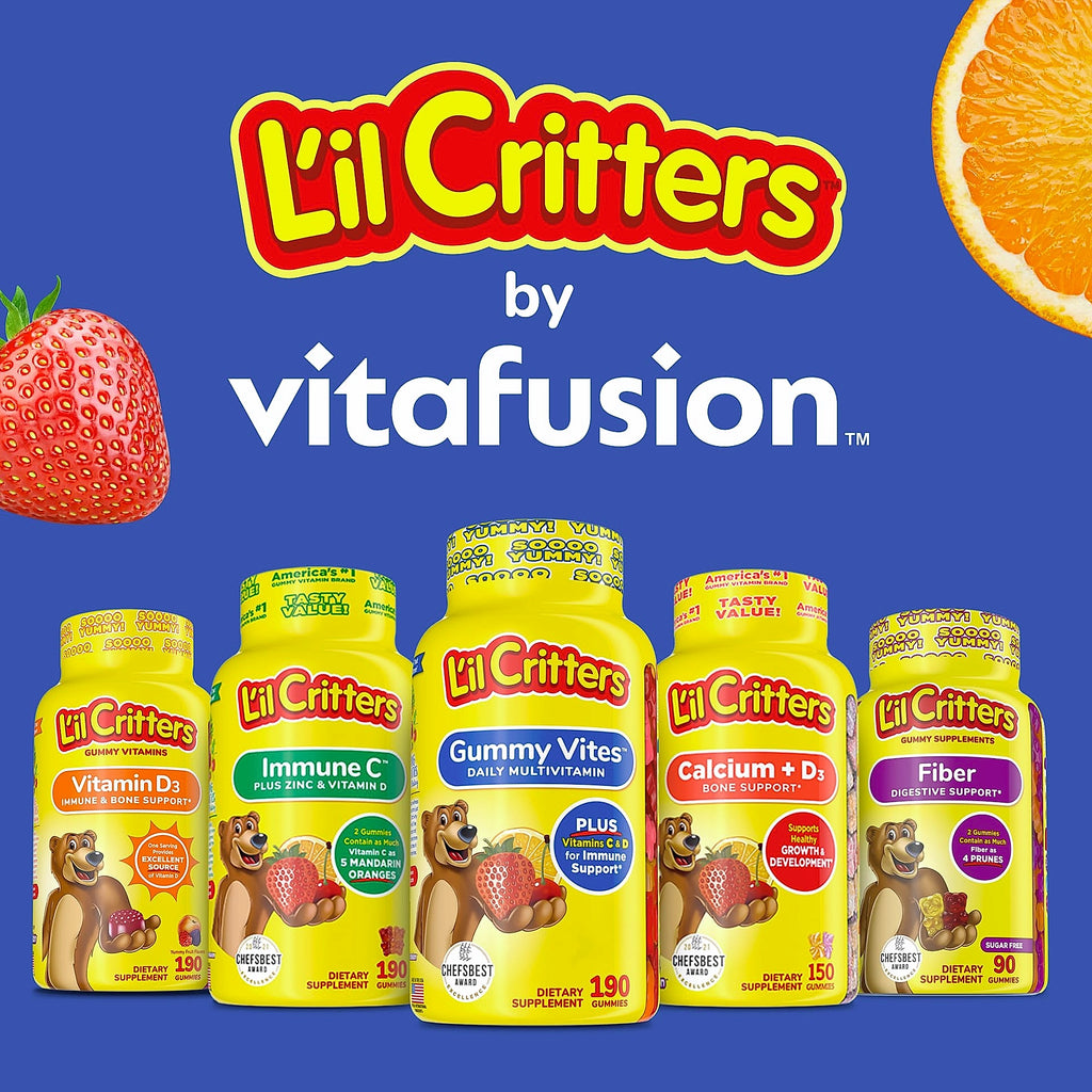 Lil Critters Gummy Vites No Sugar Added Multivitamin for Kids